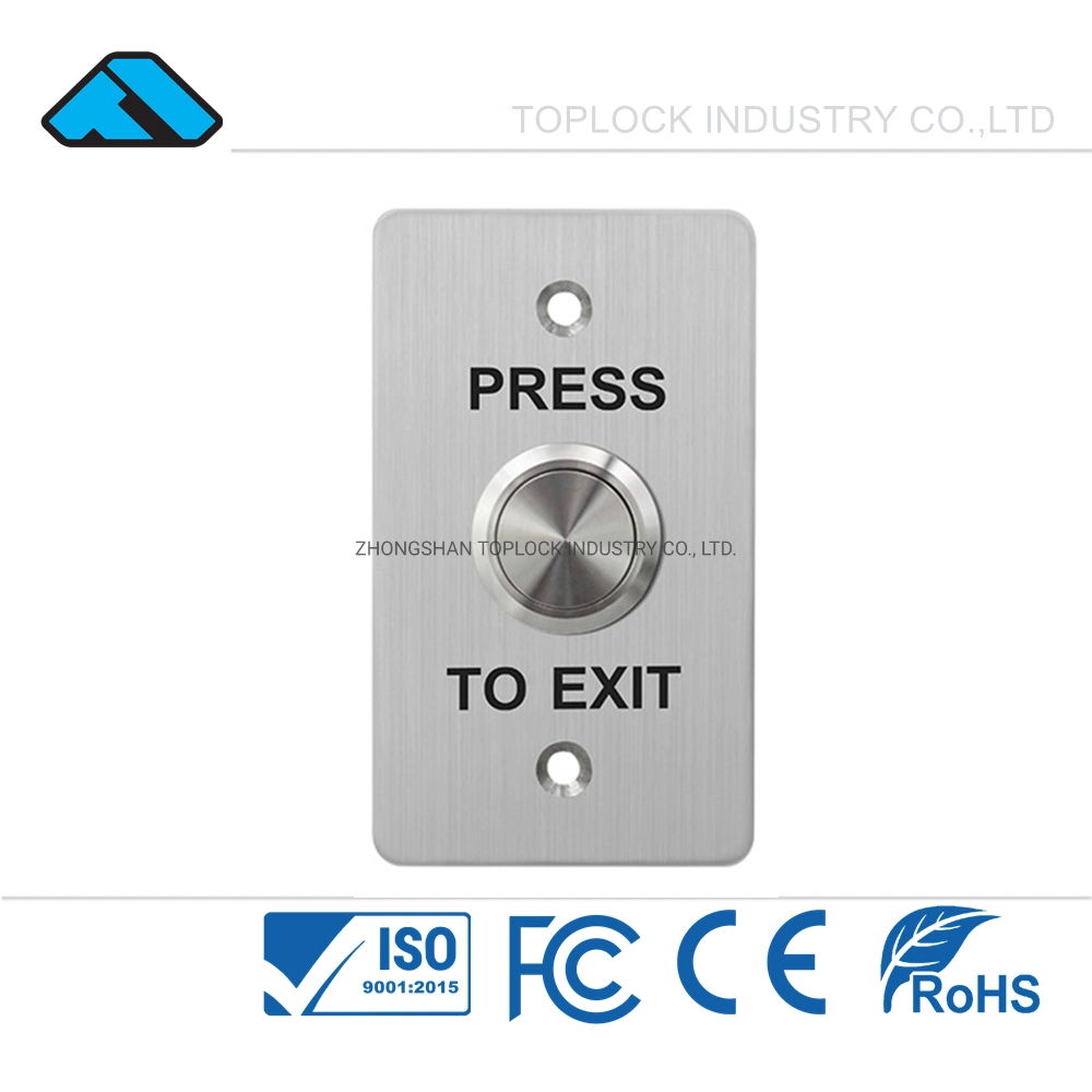 مفتاح زر دفع الخروج من الباب الرقمي المصنع في الصين مع جرس الفيديو
