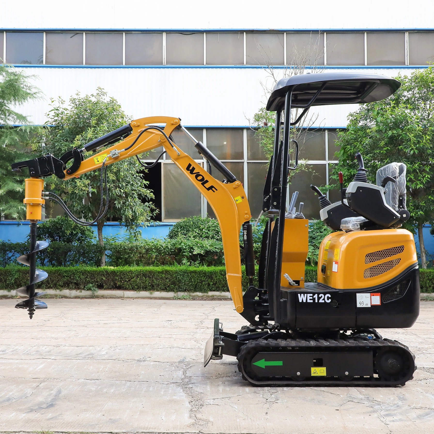 1.2 Ton Mini Digger We12 Mini Backhoe Excavator with Extendable Chassis