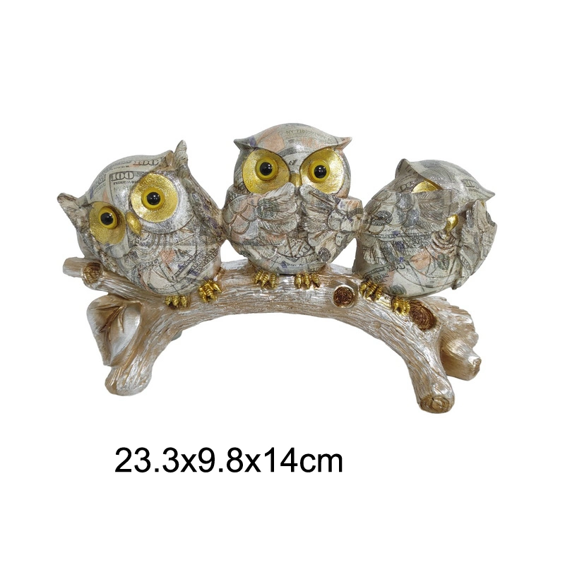 Wholesale/Supplier Art Decorative Owl Resin Craft for Gifts