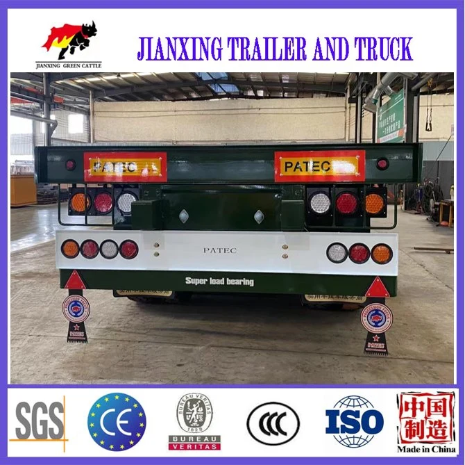 Factory Direct Sale 3axles 40FT 45FT 48FT Flatbed Container Semi Trailer 40ton 60ton Flat Bed Semi Trailer for Sale