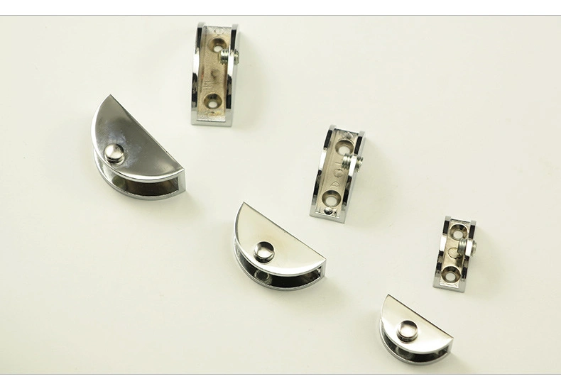 Holding Clip Zinc Alloy Bathroom Glass Clamp Hardware