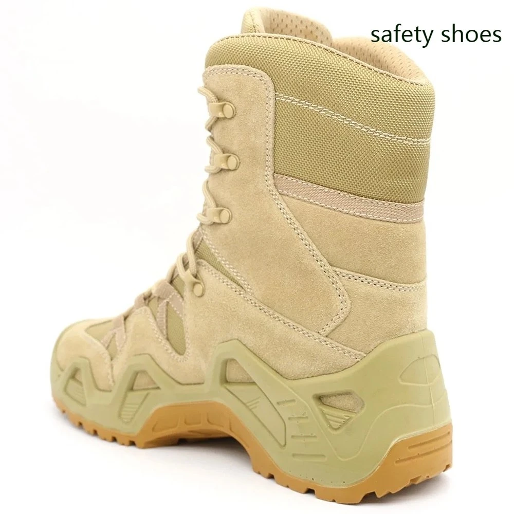 Men's Combat Tactical Boots Hiking Ankle Climbing Desert Safety Work Shoes Outdoor EVA Cotton Fabric Winter Shoes Ls-54