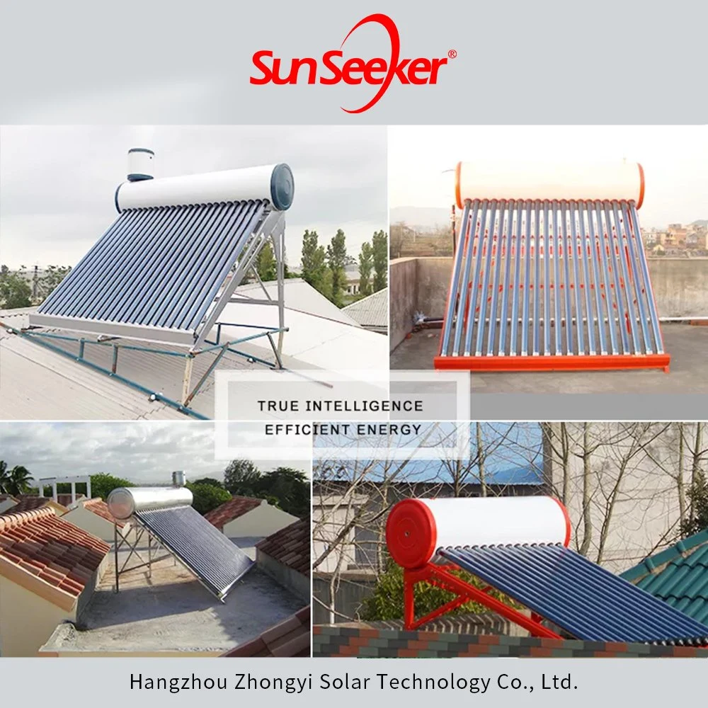 300L Haushalt integrierte nicht druckbeaufschlagte Wasser Heizung Solar Collector