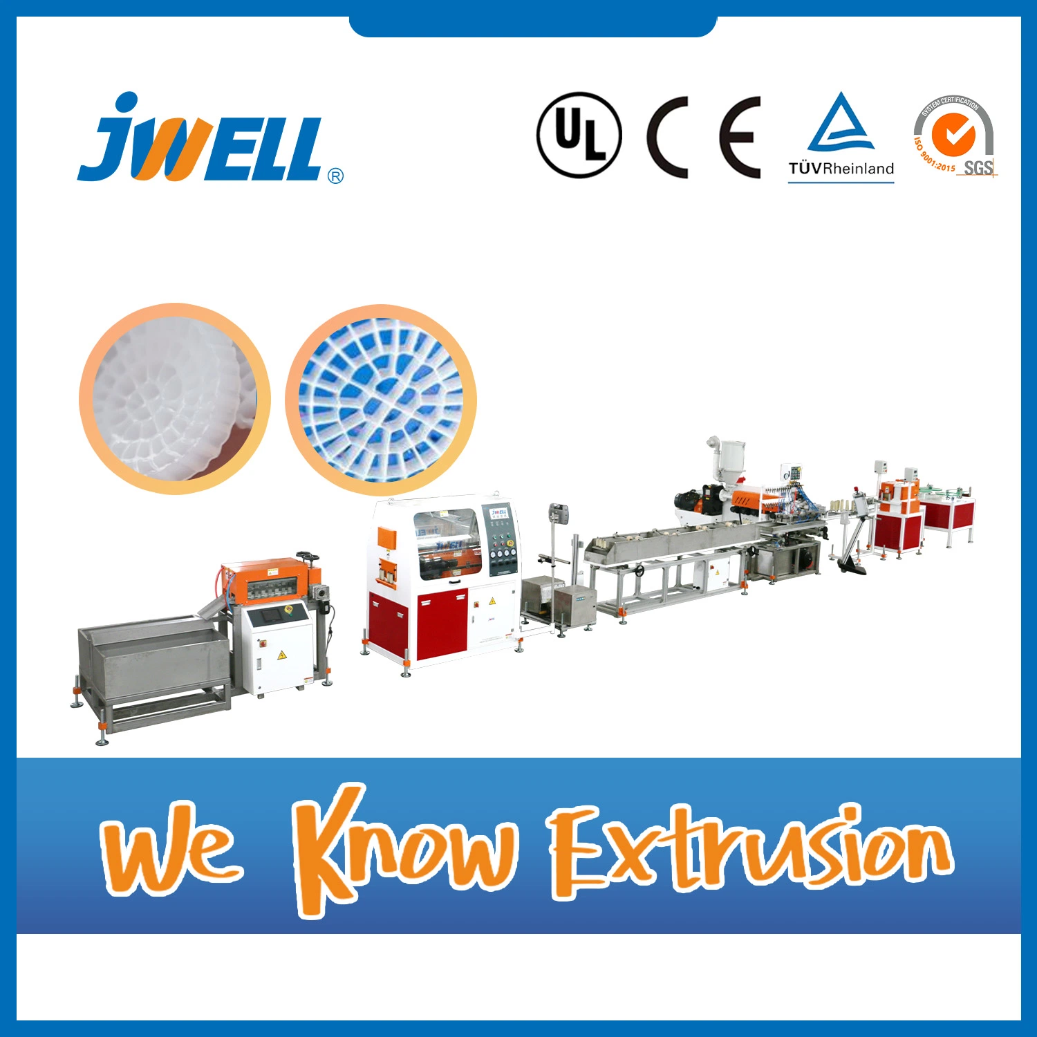 Jwell Sewage Water Treatment High Quality Mbbr Equipment Extrusion Machine