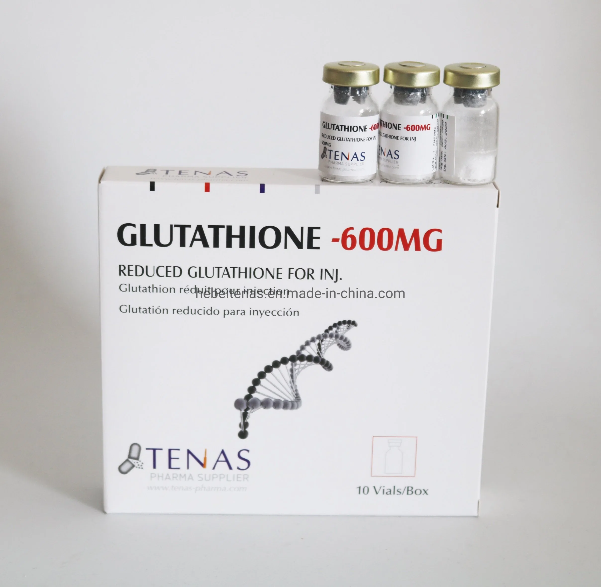 La glutatión para inyección 600mg, el glutatión blanquear la piel con GMP