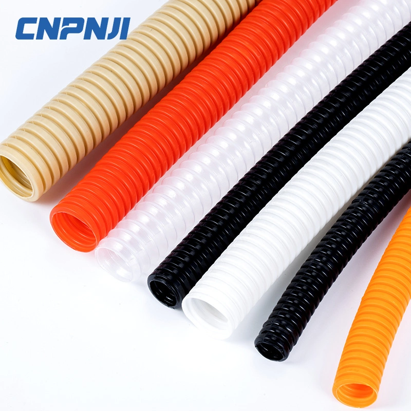 Conduit de câble en plastique PP PE PA Nylon PA6 Tuyau électrique flexible.