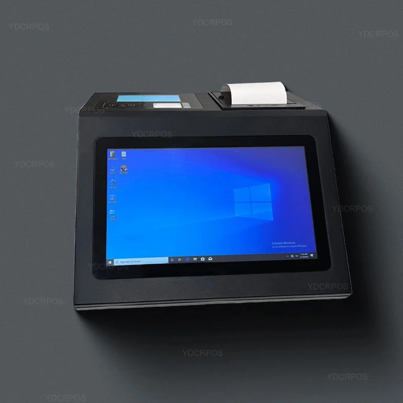 Neues Design 11,6 Zoll Touchscreen Kassierer Maschine Desktop POS System mit 80mm Printer