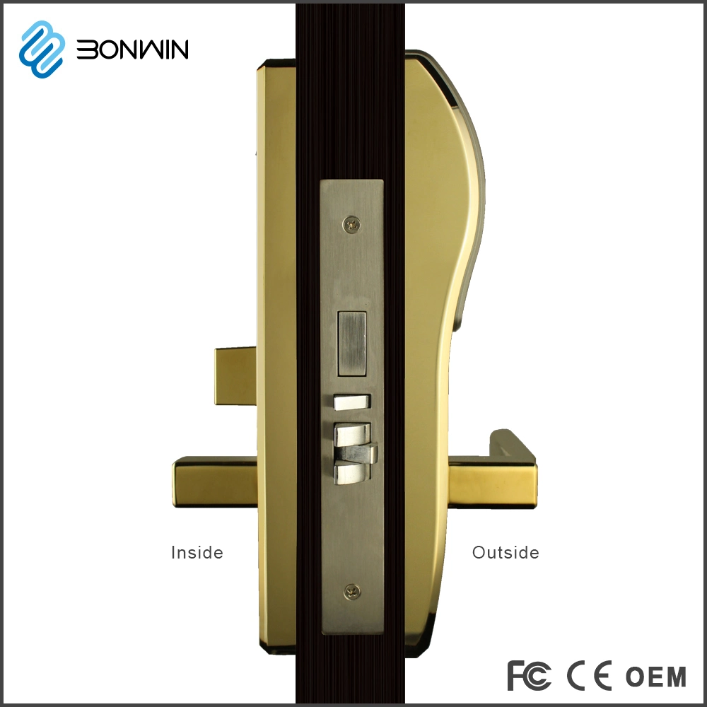 Stainless Steel Metal Battery 5 Latch Door Lock with Low-Voltage Alarm