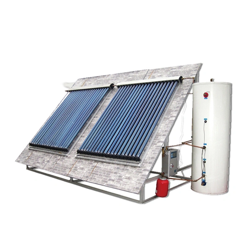 Pipe Flat Vacuum Water Collectors Heat Thermal Heater for Tube Panels Engineering Type Copper Glass High Panel Solar Collector