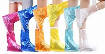 Reusable Anti-Slip and Waterproof PVC Shoes Covers with Zipper