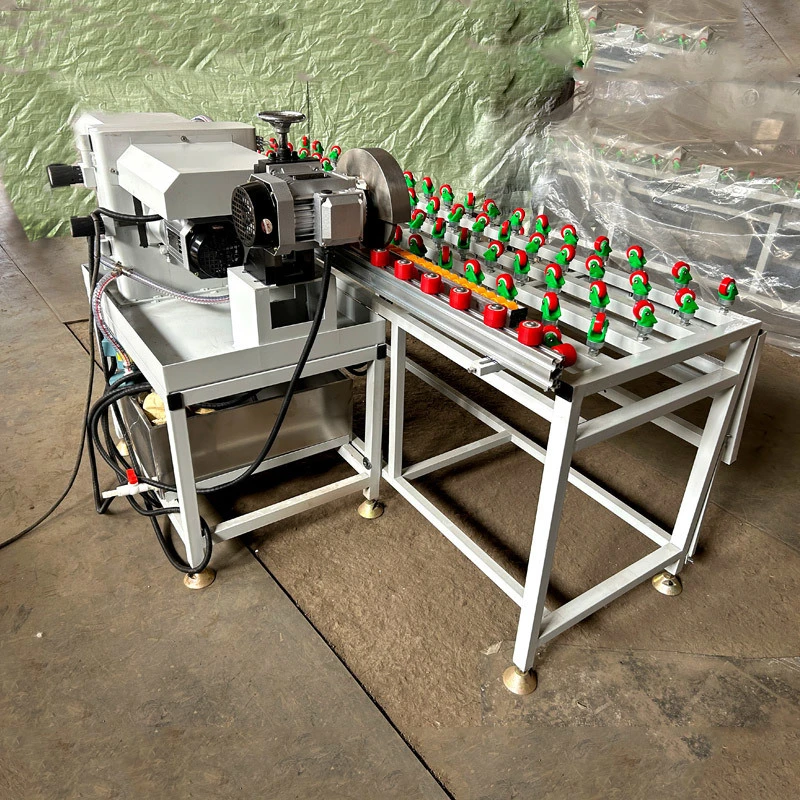 Glass Shape Edging Machine High Efficiency Glass Edge Polishing Machine Multi Motors Small Cheap Fast Flat Edging Sintered