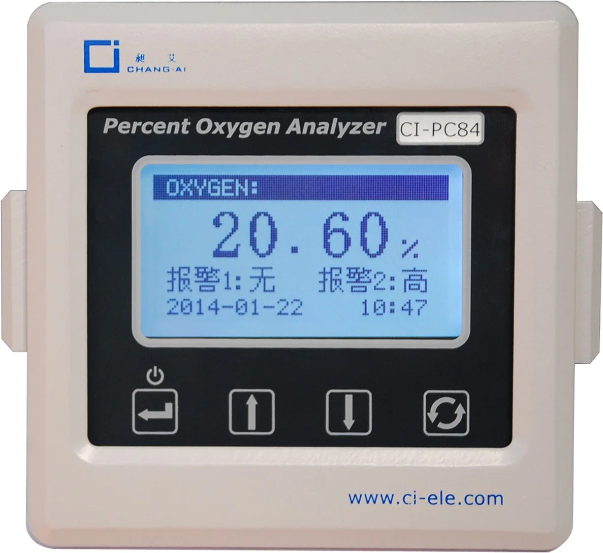 Analizador de oxígeno de alta pureza CI-PC84