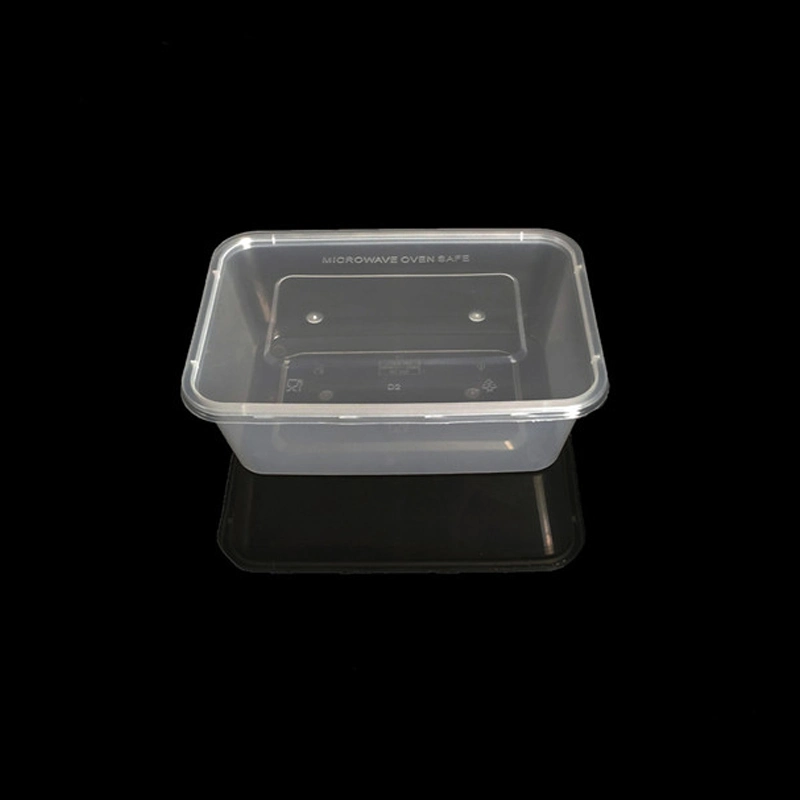 BPA Free Disposable 750ml Microwave Plastic Food Container PP Takeaway Box with Lid