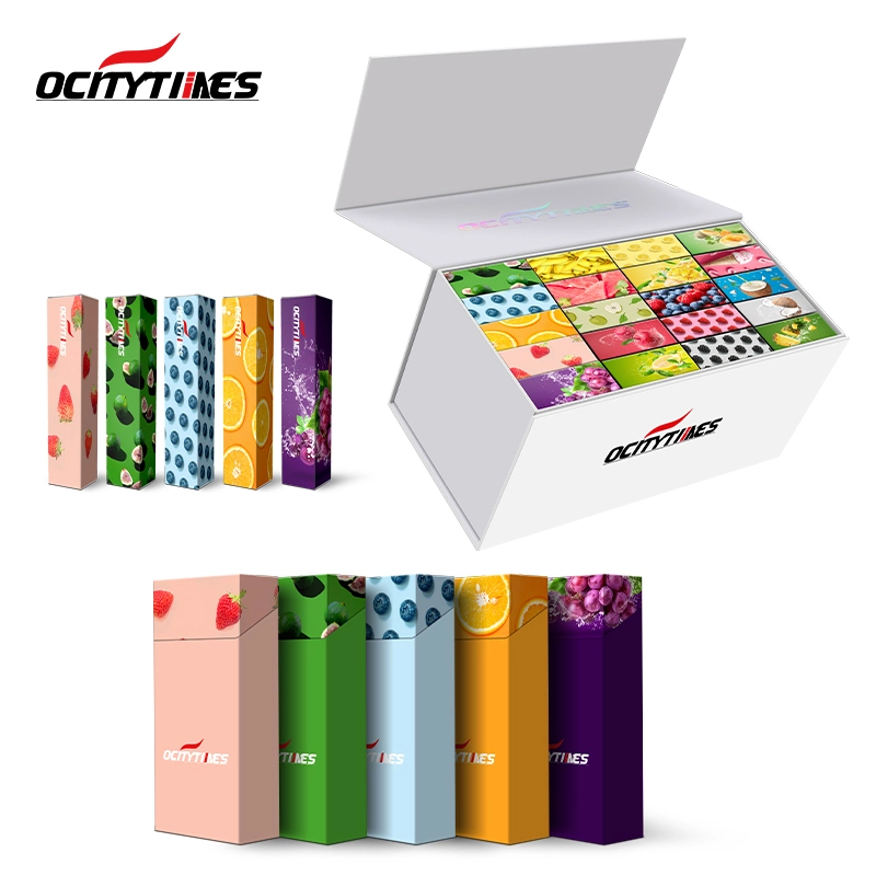 Different Colors Flavors Vape Cartridge Packaging 50 Packs Master Box with Magnetic