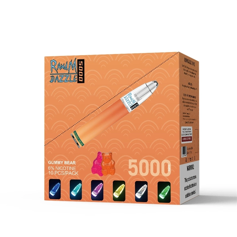 Meilleure vente Randm Dazzle 6 saveurs dans 5000 bouffées Vape stylo jetable