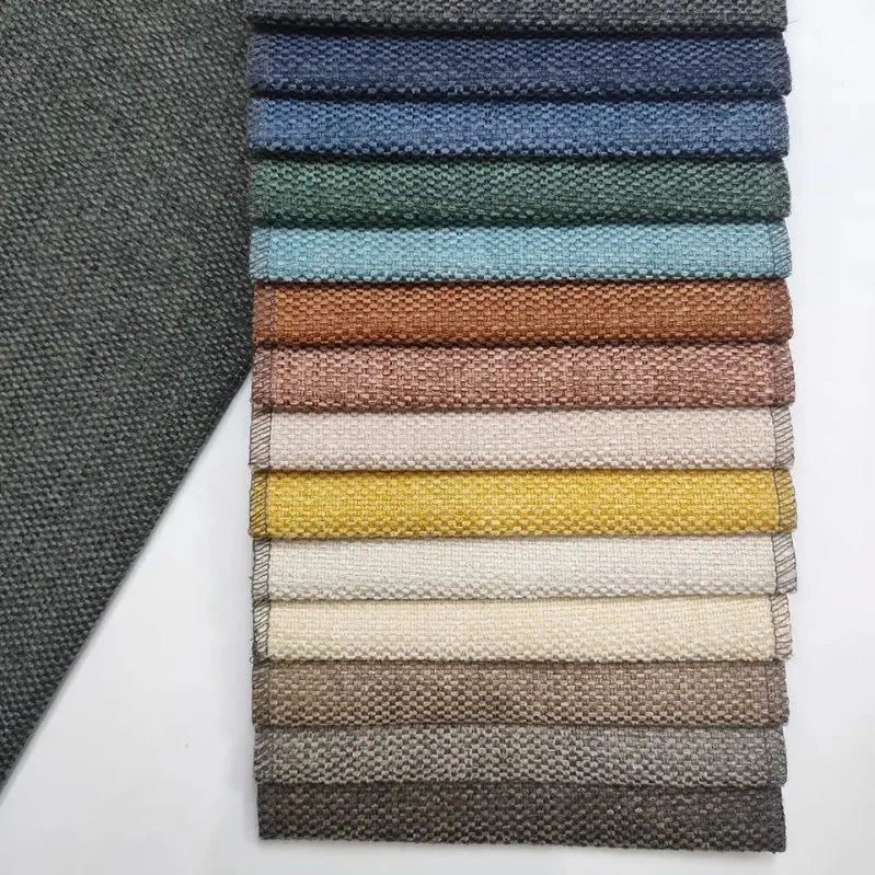 Factory Wholesale/Supplier China Plain 100% Polyester Imitation Linen Curtain Fabric