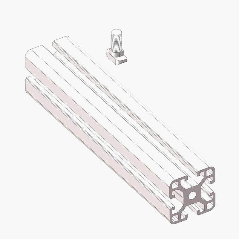 M8*30-45 Hammer Head T parafuso de slot de hardware para o perfil de alumínio da série 45