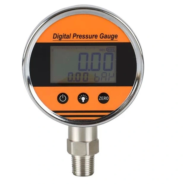 Écran LCD d'affichage numérique de l'huile hydraulique de pression de test de pression de jauge de compteur intelligent pour le gaz de l'huile d'eau