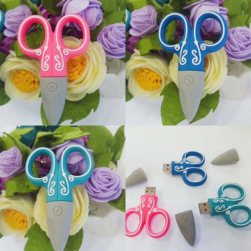 Scissors Shape Rubber USB Flash Drive USB Memory Stick OEM