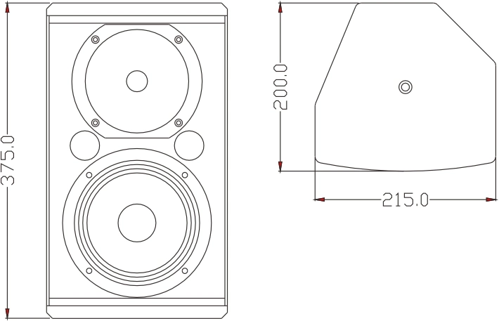 Pro-Lautsprecher mit 6-Zoll-System Sound Professional Audio für Installation