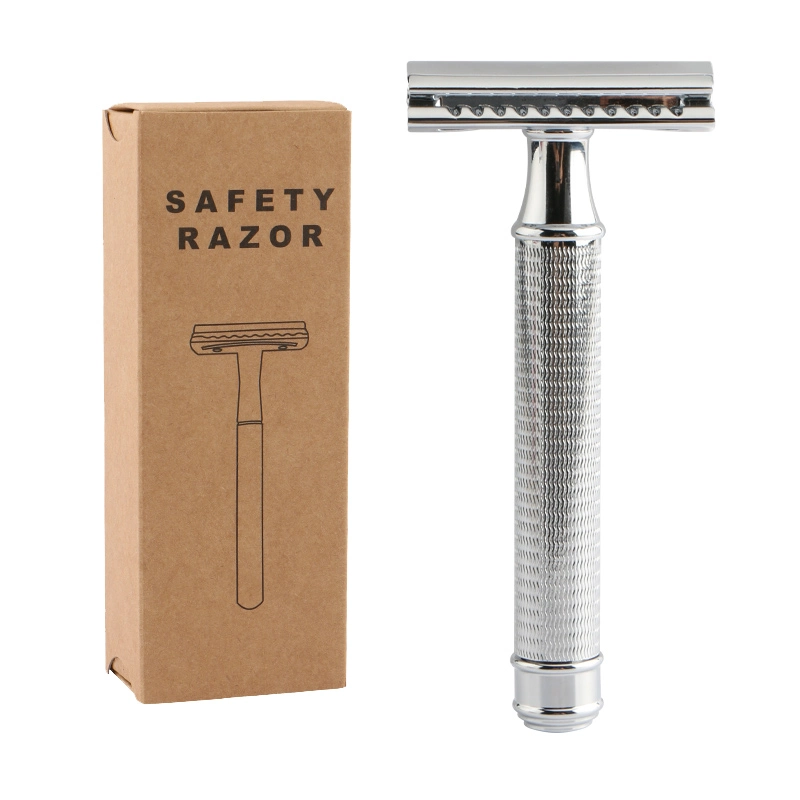 ماكينة الحلاقة ذات الحافة المزدوجة للحلاقة D644 Brass Metal Handle Razor