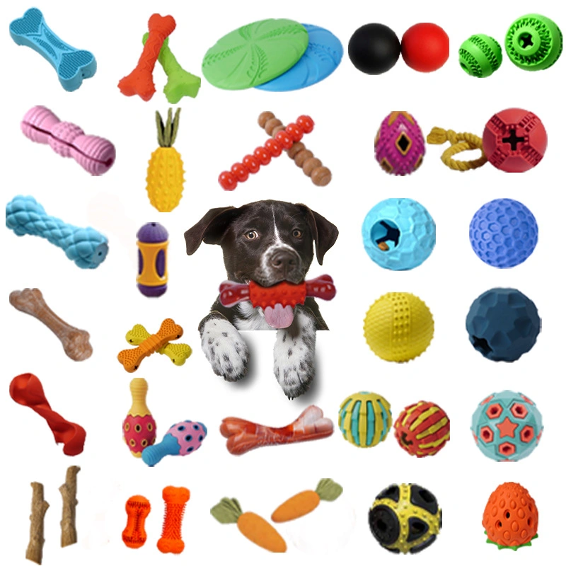 Pet Training Natural Rubber Treat Dispenser Puzzle Interactive Dog Chew Toys