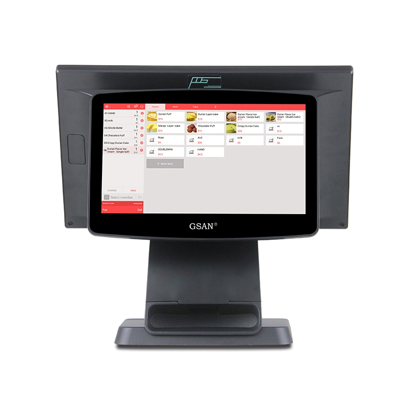 Touch POS System Dual Screen Electronic Android Cash Register Terminal Machine