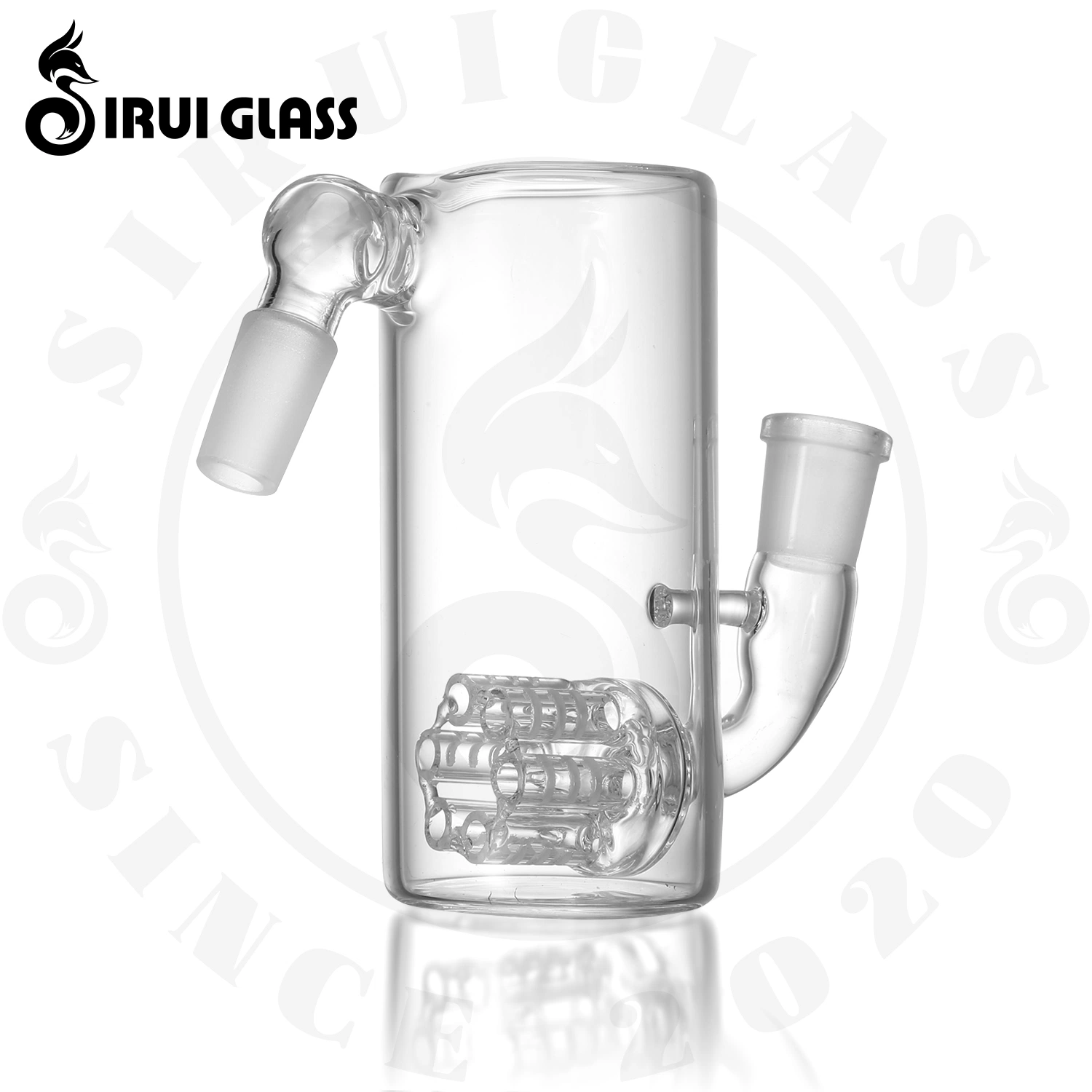 Sirui Heavy Shower Perc Ash Catcher Smoking Filter Glass Smoking Water Pipe Bubbler Smoking Oil DAB Rig Tobacco Smoking Dry Herb Smoking Cleaning Accessories