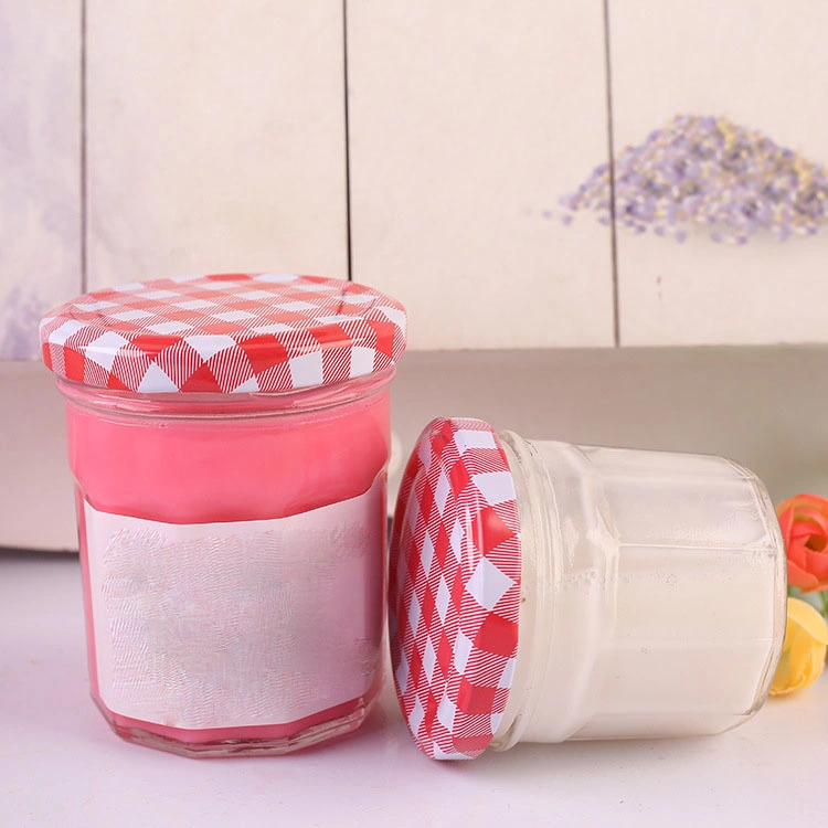 Top Sale 200ml 380ml Clear Bird Nest Fruit Preserves Jam Jelly Storage Glass Jar with Lid