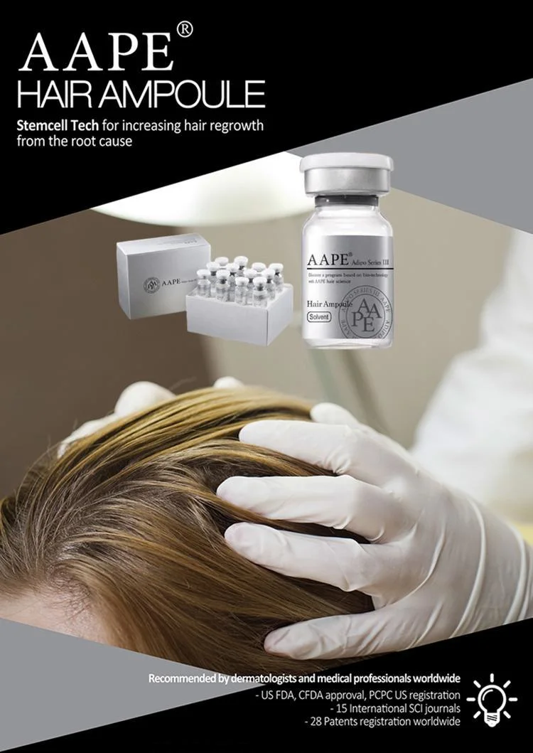 Anti Hair Loss Care Treatment Aape Efficient Hair Growth Stem Cell Women Men Regrowth Factors for Hair-Loss Prevention, Hair-Repairing Filler Injection