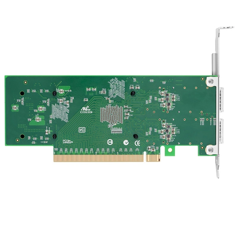 بطاقة واجهة شبكة إيثرنت مستندة إلى E810-Cam2 من Intel 2X 100g ثنائية المنافذ Qsfp28 PCIe 4.0 X 16