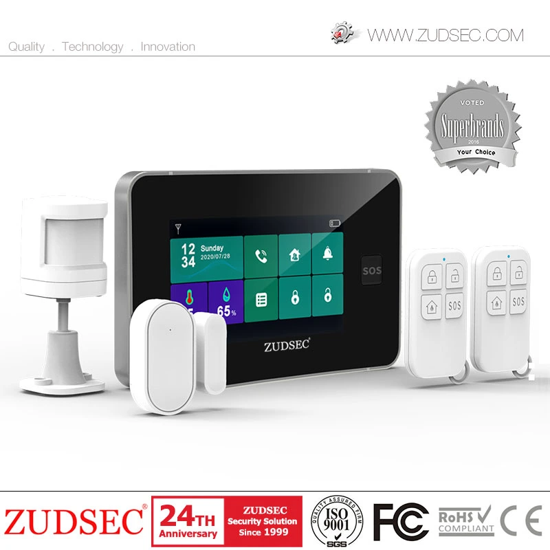 WiFi House 2g/4G GSM Smart Life Wireless Intruder Burglar Home Security Alarm com Controle de APP