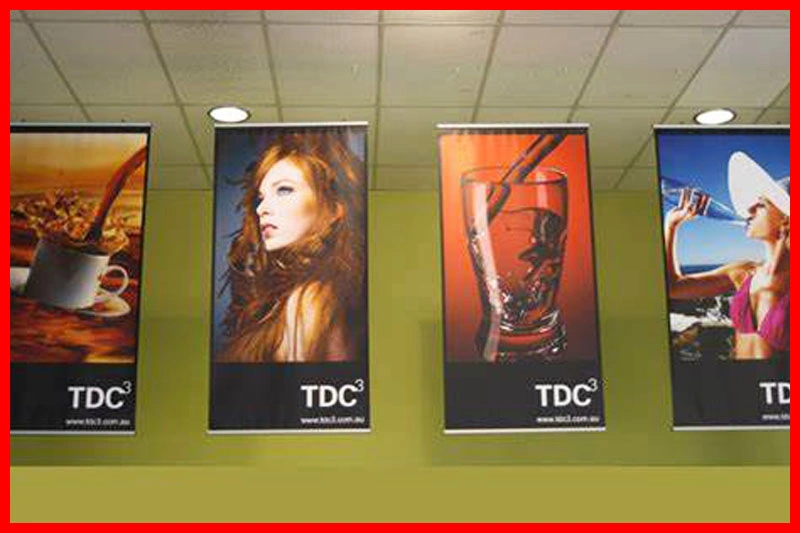 Indoor Solution Hanging Banner Double Side Print Blockout for Curtain 280GSM