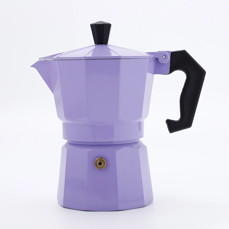 6-Cup Stovetop Aluminum Espresso Moka Pot or Coffee Maker with Fashionable Design and Reasonable Price