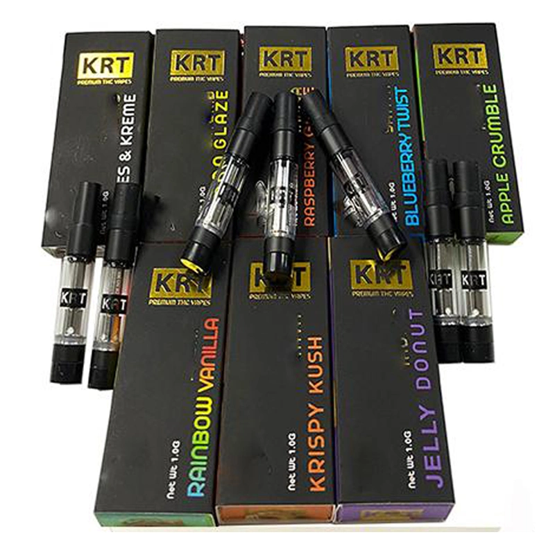 New Version Krt Vape Cartridges Black Color Ceramic Coil Carts Thick Oil Cartridge with Packaging