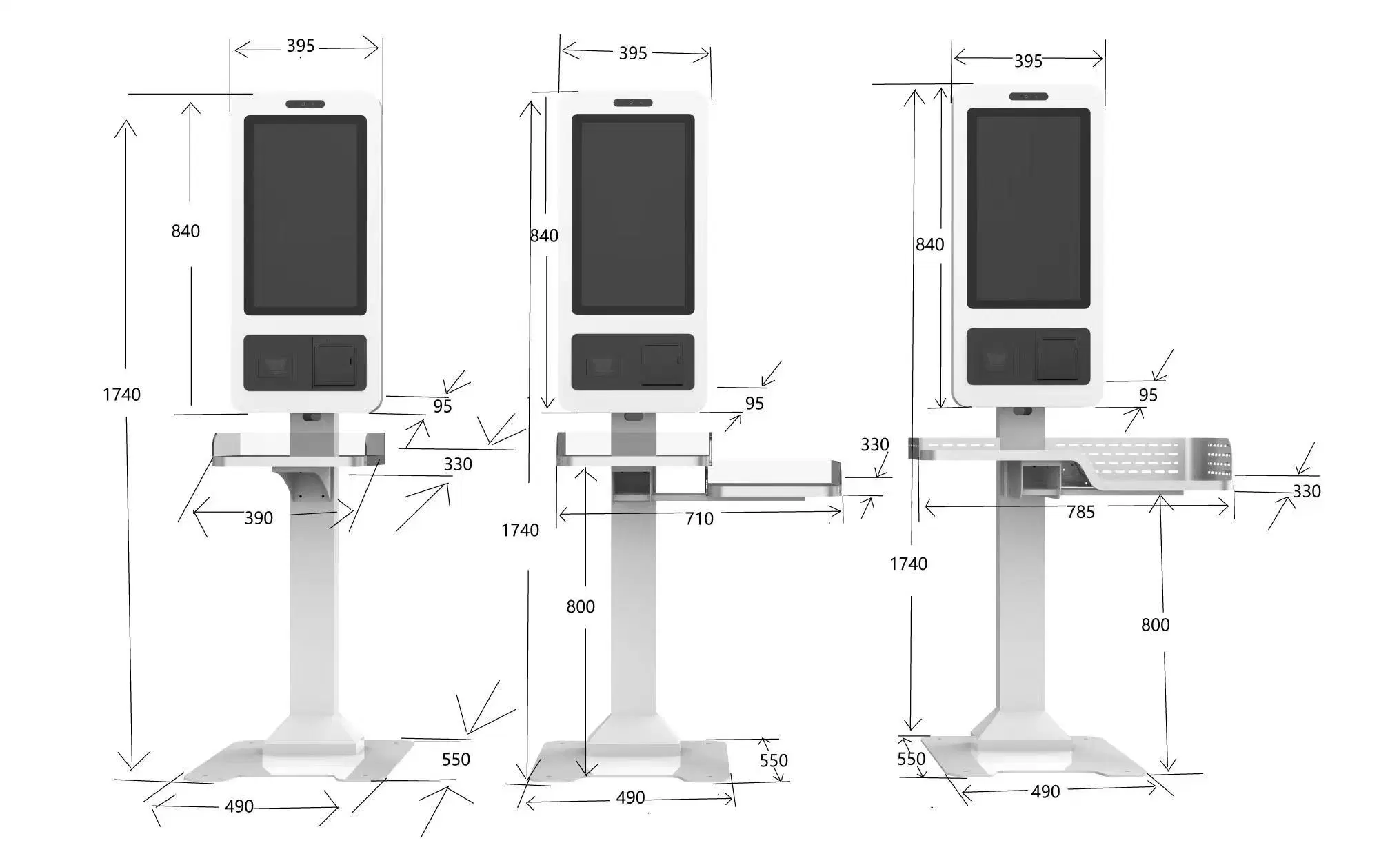 Terminal Payment Kiosk Mobile Payment POS Machine