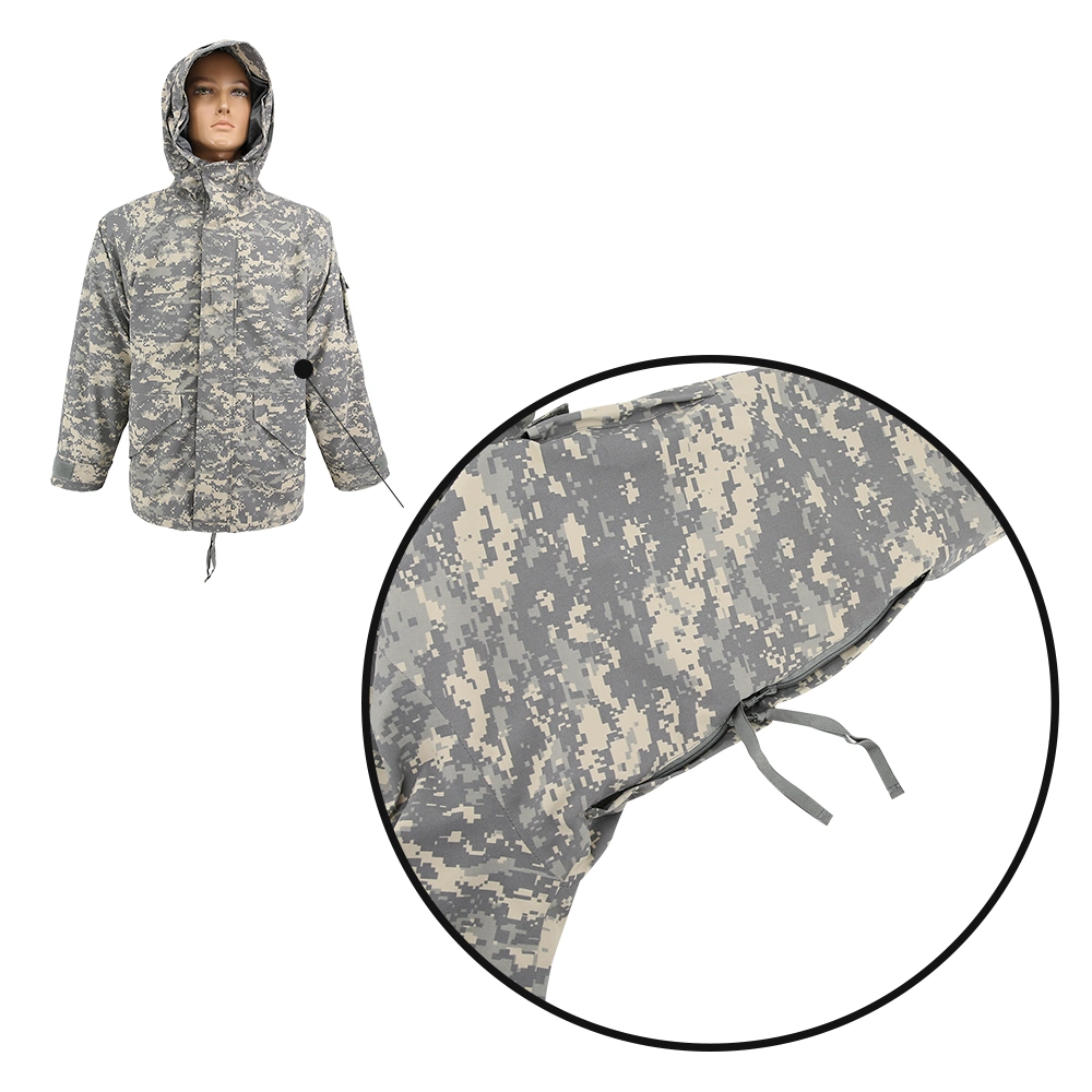 Caja de seguridad doble táctica personalizada impermeable transpirable cómodo Campo Militar Hoody chaqueta Softshell