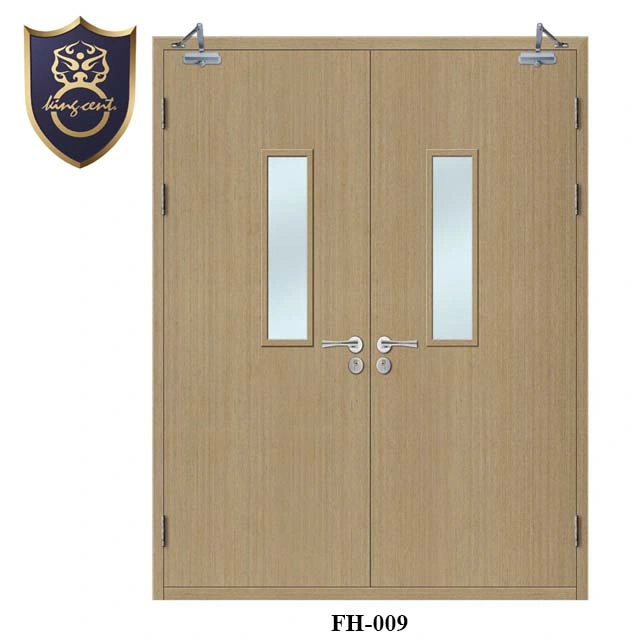 European Standard puertas de madera Interior moderno fuego clasificado 60 minutos Puerta a prueba de fuego