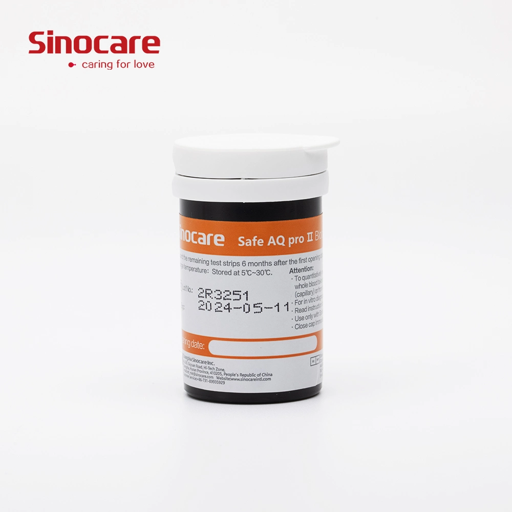 Glucómetro de sangre Sinocare Glucómetro de sangre OEM de alta calidad portátil Medidor de glucosa en sangre no invasiva doméstico