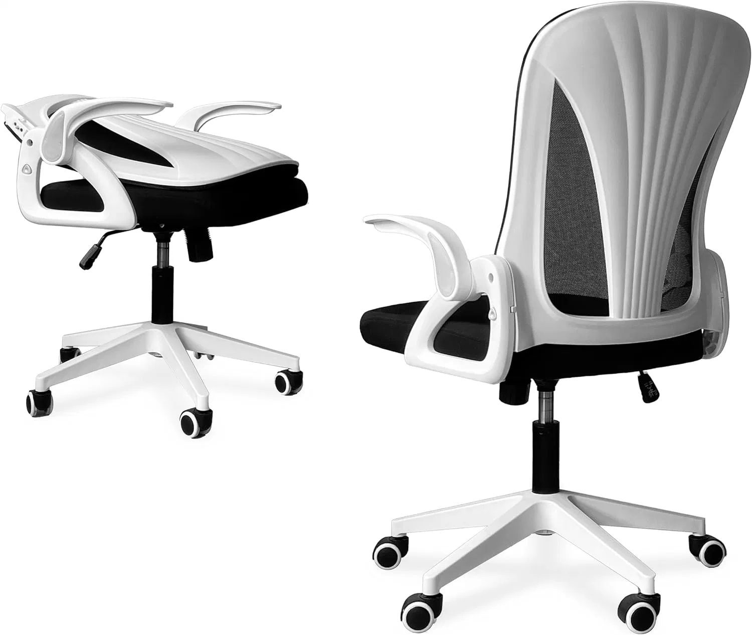 Faltbarer Bürostuhl für kleine Räume ergonomischer Netzcomputer Stuhl Für Schlafzimmer Schreibtischstuhl für Heimarbeit