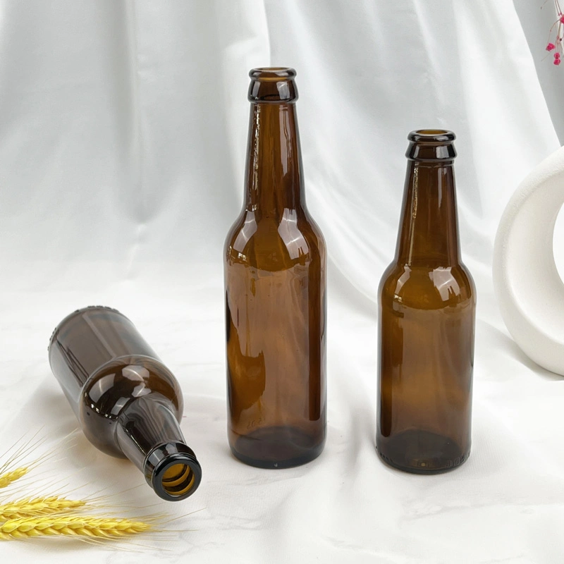 Bouteille de bière en verre, bouteille de jus de verre ambré, bouteille de vin gratuite