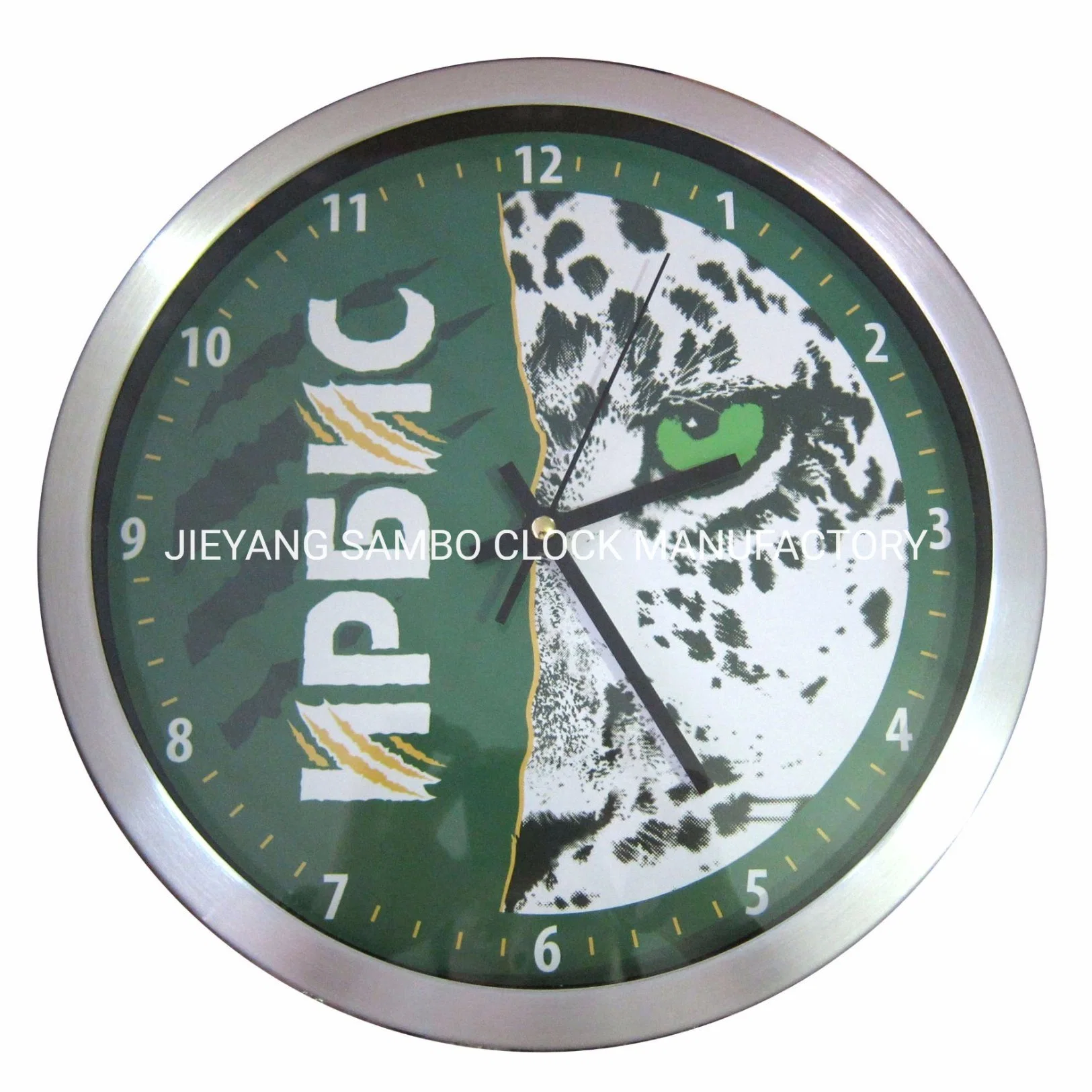 Round Promotional Gifts Metal Aluminum Wall Clock with Logo