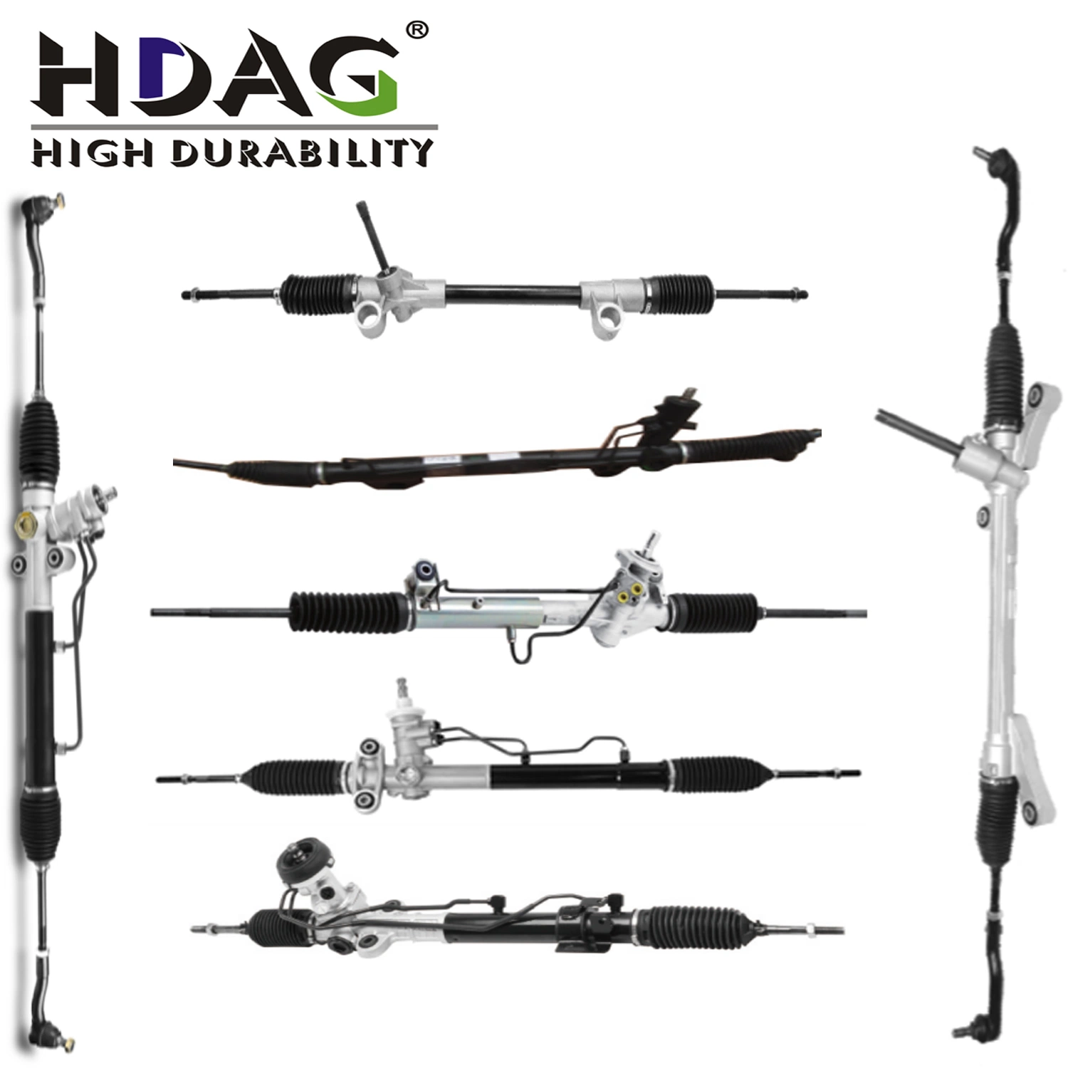 Hdag Popular Auto Electrical EPS Hydraulic Power Steering Gear Rack for Ford Fiesta Mustang Escort Explorer Focus Puma Lincoln Chrysler 300 Voyager Chevrolet GM