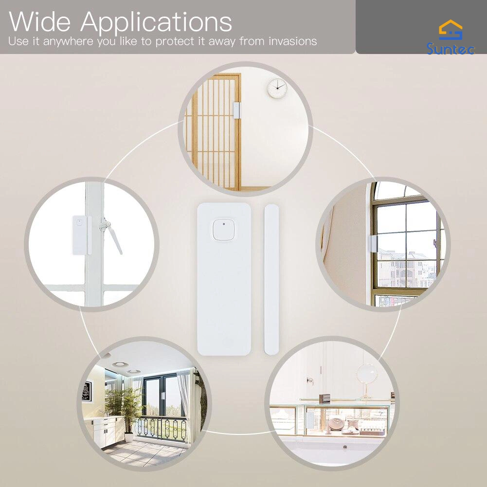 Detector de sensor de puerta inalámbrico sensor inteligente para el sistema de seguridad en el hogar