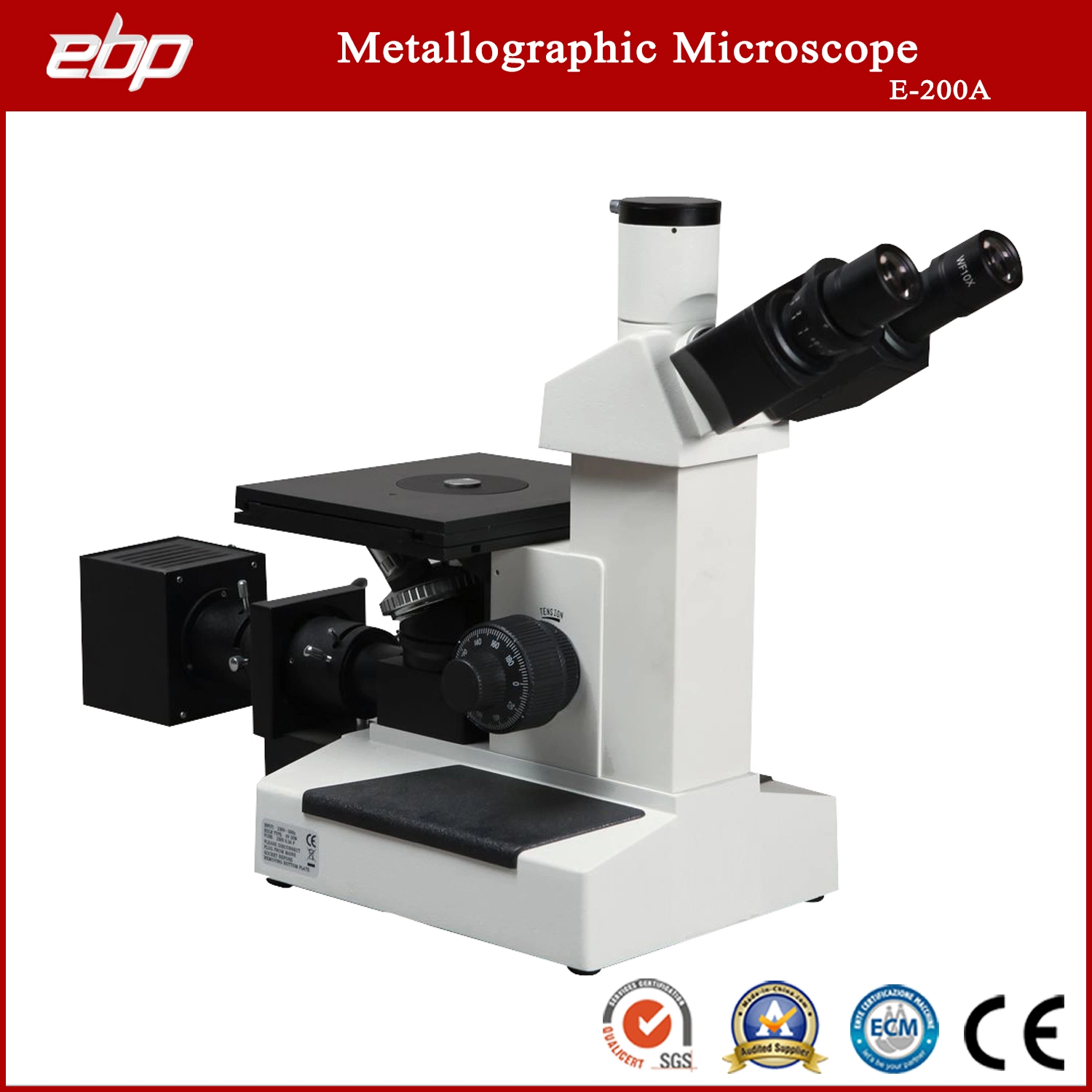 Laboratory Instrument Inverted Metallurgical Microscopes Support Microscope Camera