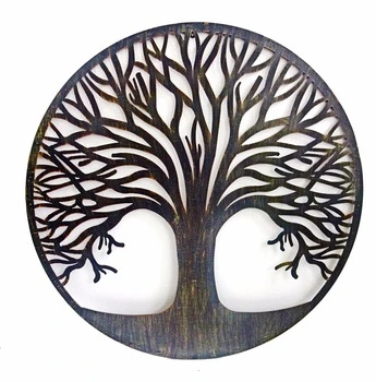 Metal Wall Art Tree Decorations for Living Room Kitchen Bedroom