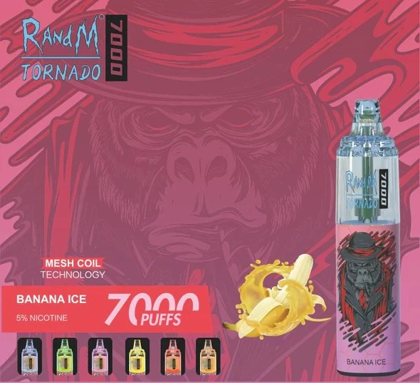 Randm Tornado 7000 Puffs 2% Nuevo desechable VAPE Reino Unido caliente Vapor