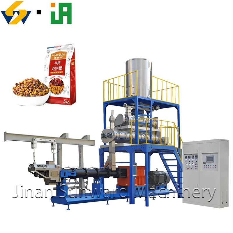 Pet Dog Food Plant Production Line Fish Feed Equipment Manufacturing Extruder Machine