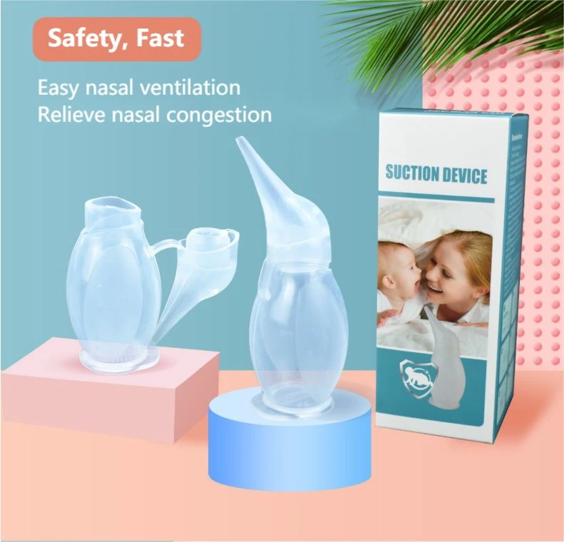 Nouveau style de fournisseur de silicone naturel matériau doux nettoyant nez de bébé nasale d'Aspirateur