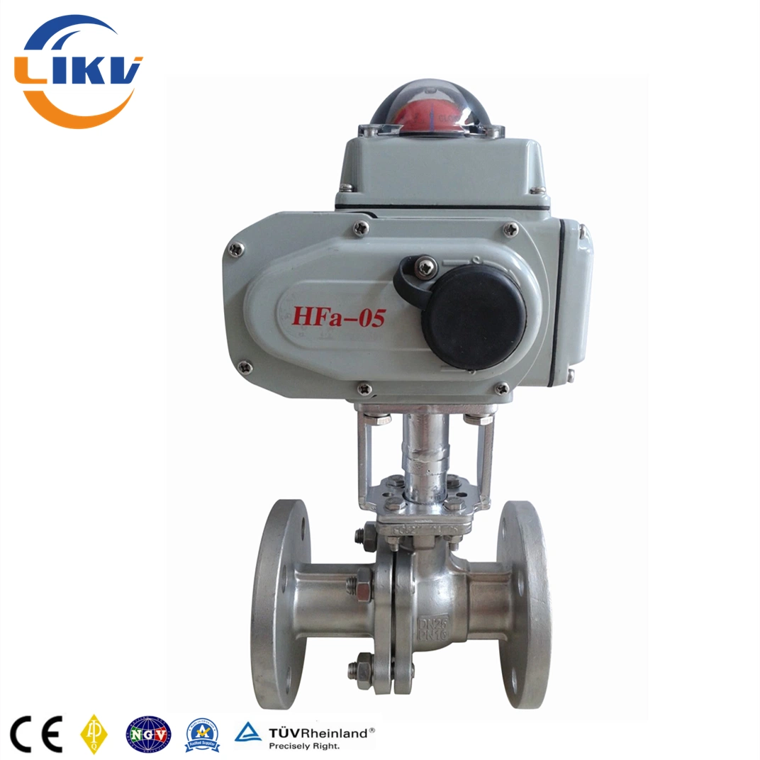 Industrial Water Electric Motorized Stainless Steel Floating Ball Valve Hard Seal